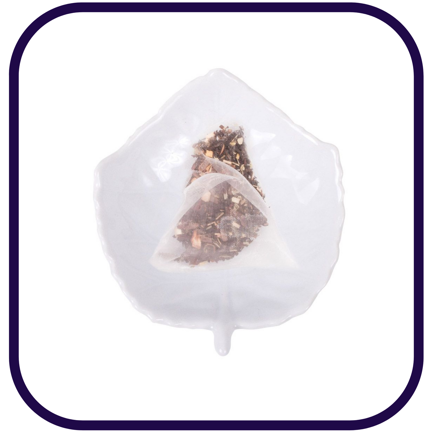 Porcelain Tea Caddy: Leaf