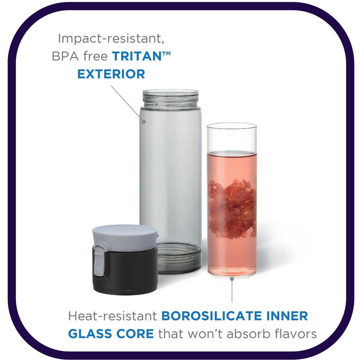 COMING SOON: 12oz Trio Clear Tea Travel Tumbler