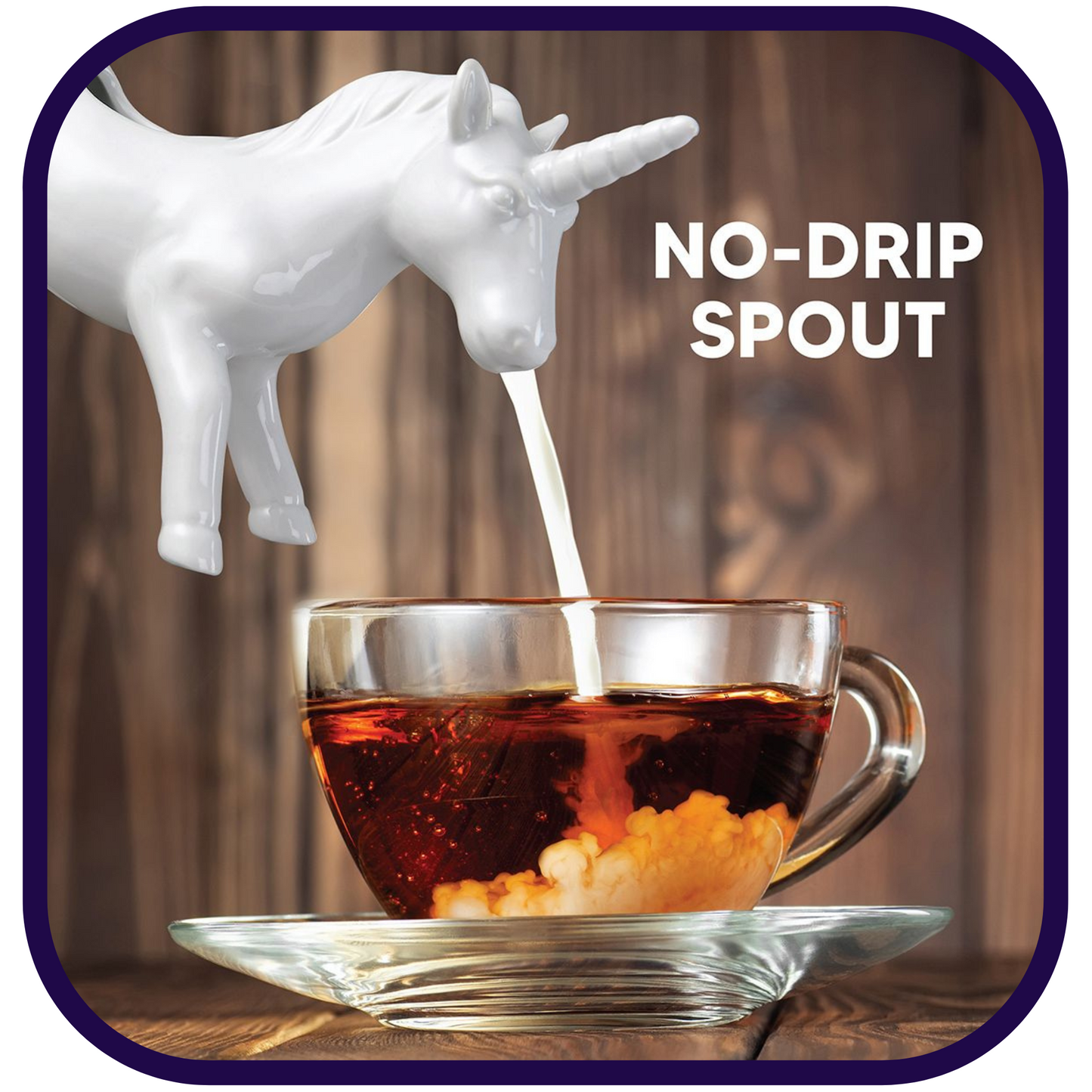 Porcelain Creamer: 4oz Unicorn