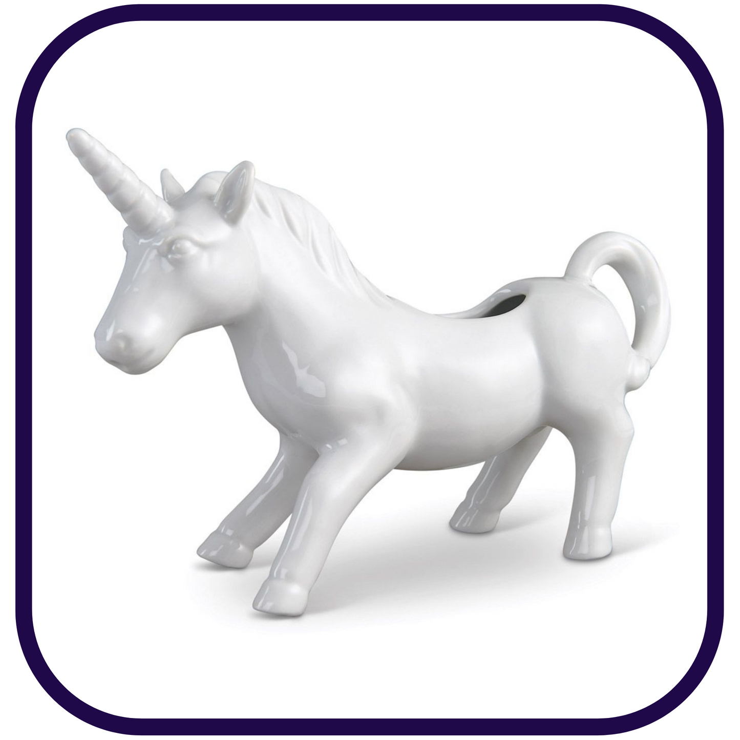Porcelain Creamer: 4oz Unicorn