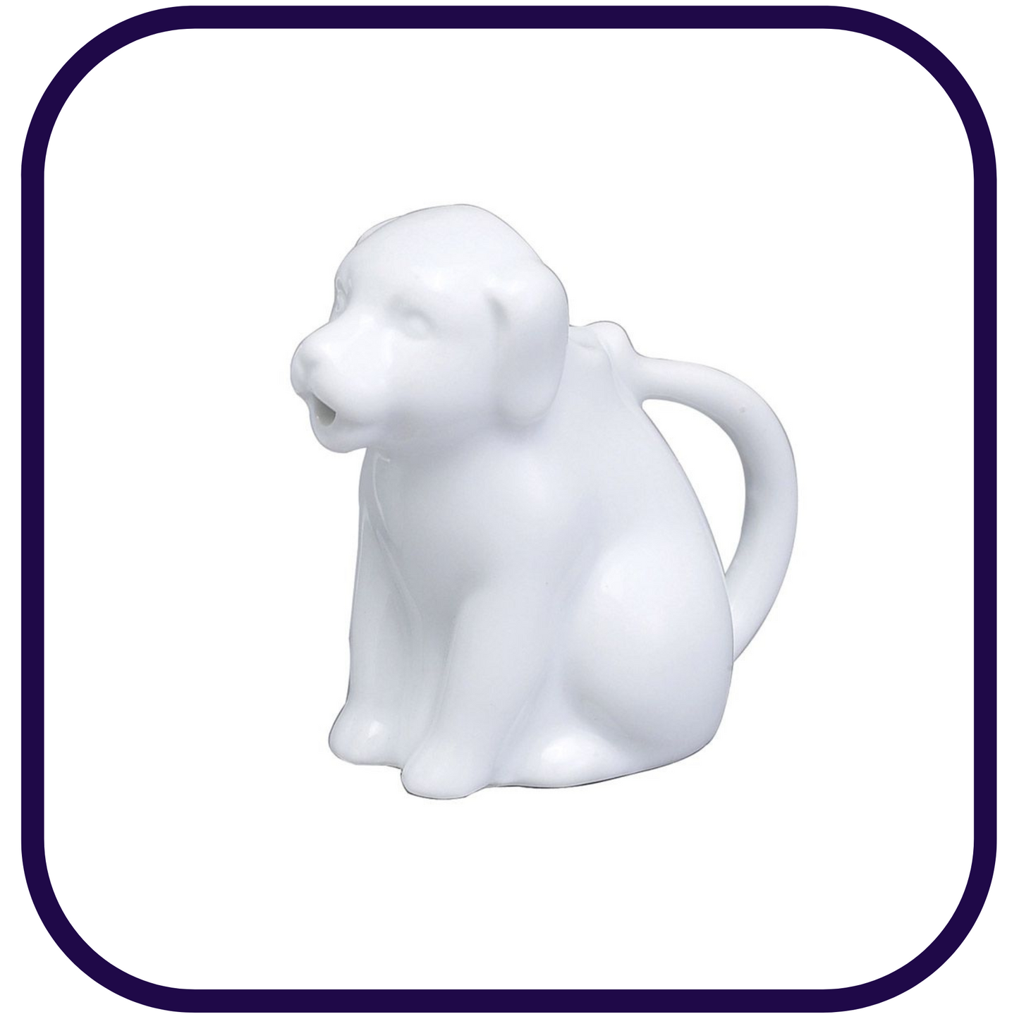 Porcelain Creamer: 2oz Mini Dog