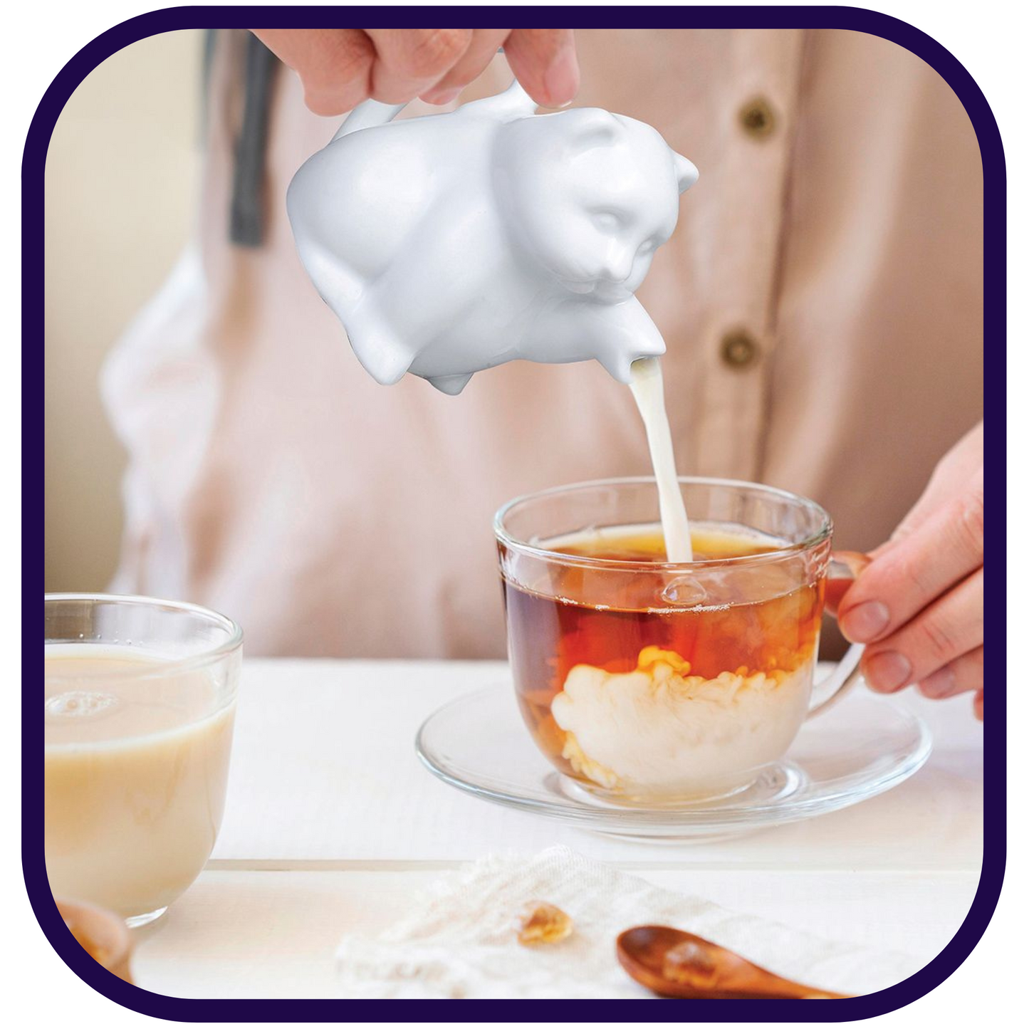 Porcelain Creamer: 2oz Mini Cat
