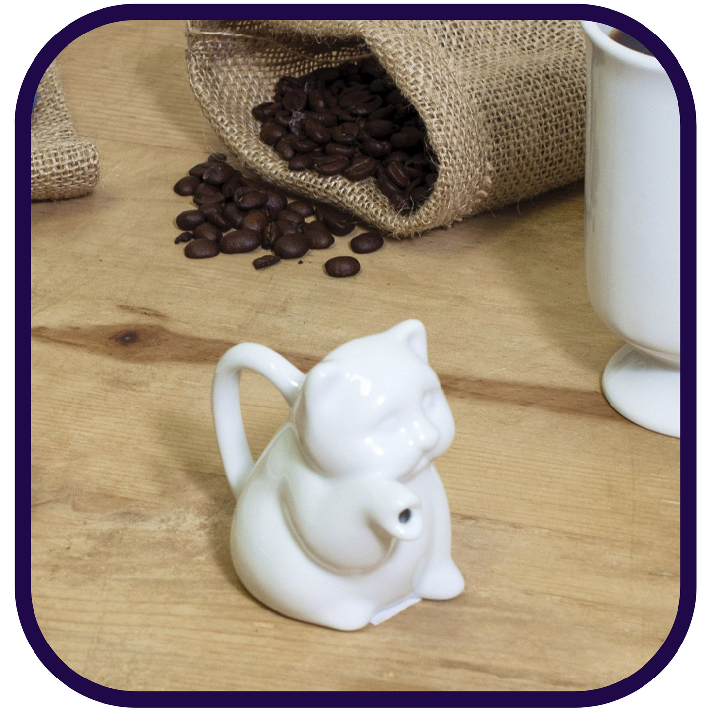Porcelain Creamer: 2oz Mini Cat