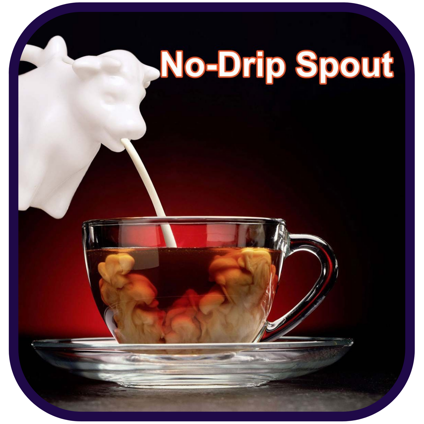 Porcelain Creamer: 2oz Mini Cow