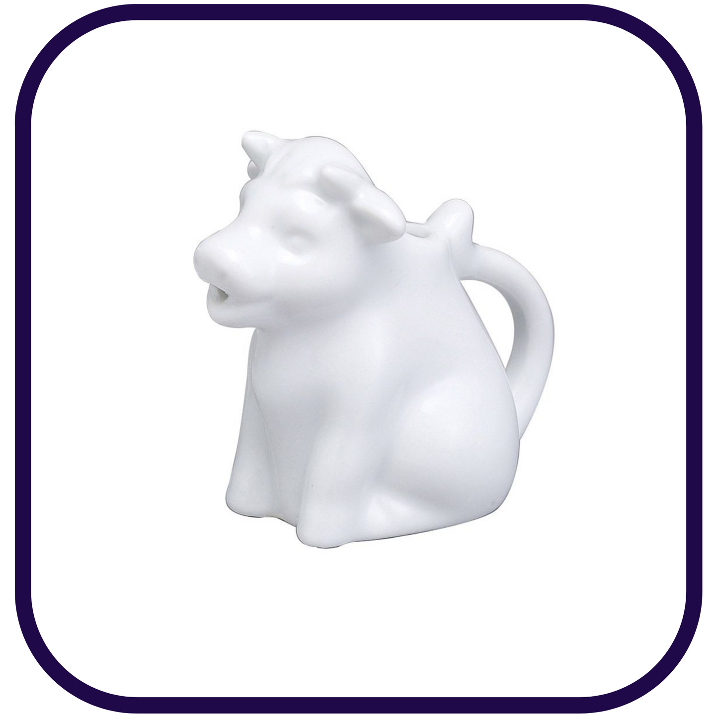 Porcelain Creamer: 2oz Mini Cow