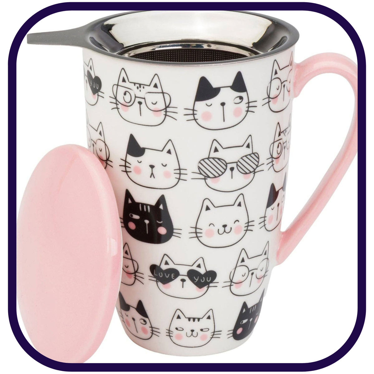 Cat Lover Tea Infuser Mug
