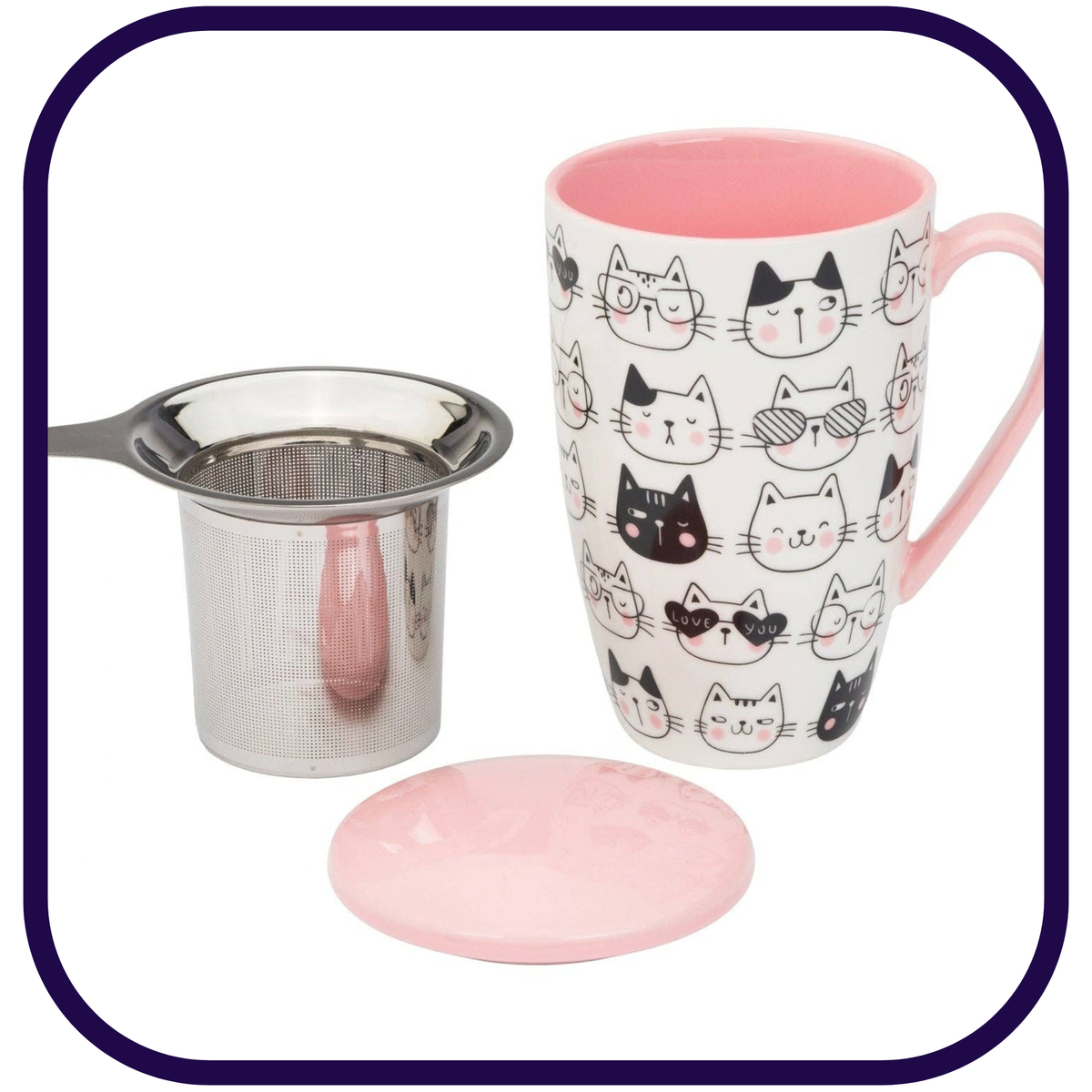Cat Lover Tea Infuser Mug