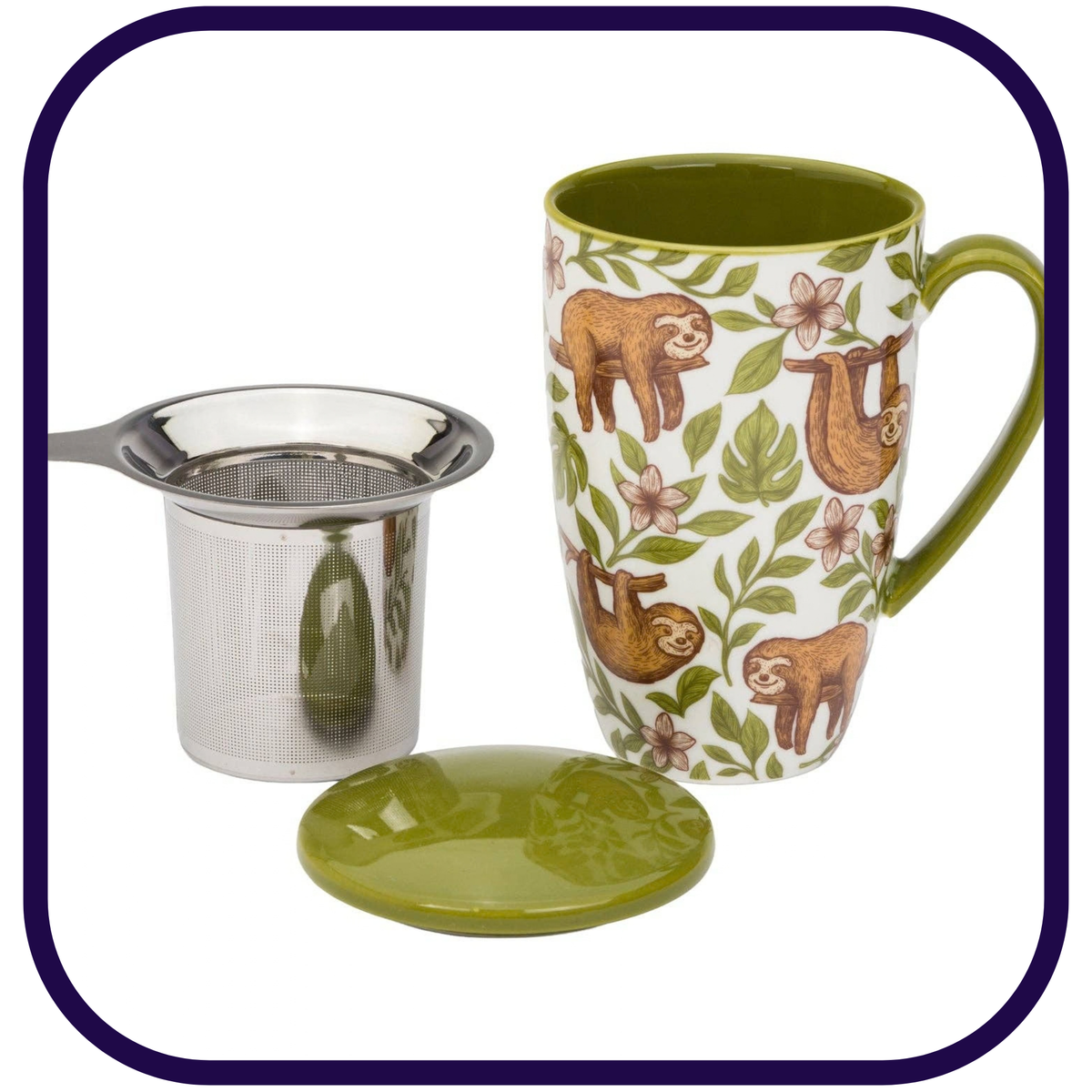 Sloth Tea Infuser Mug