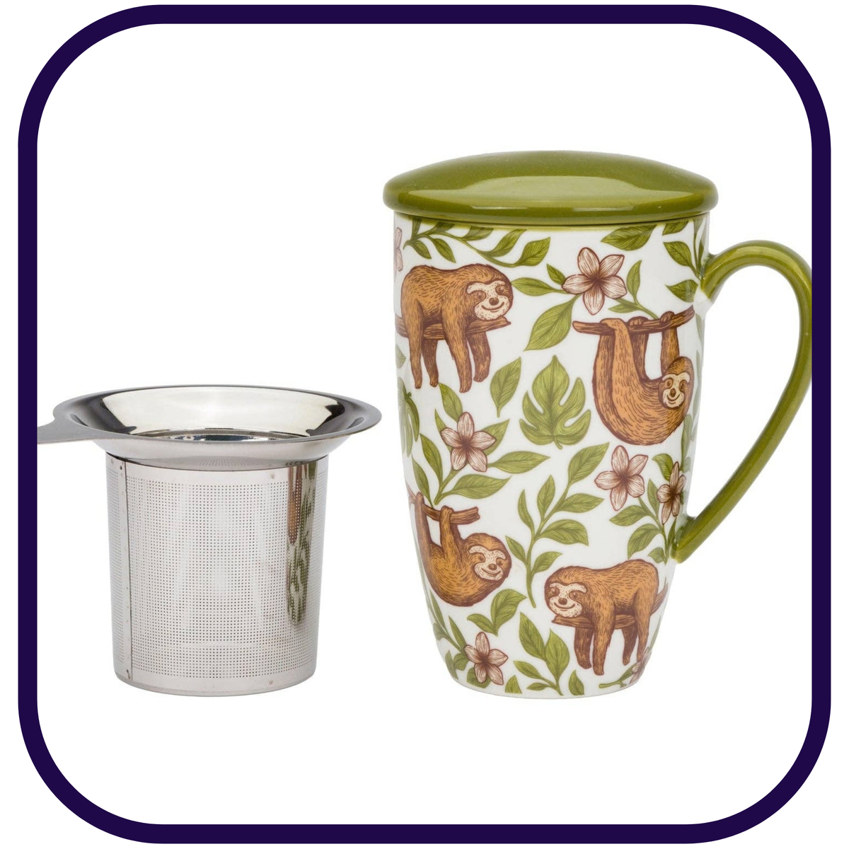Sloth Tea Infuser Mug