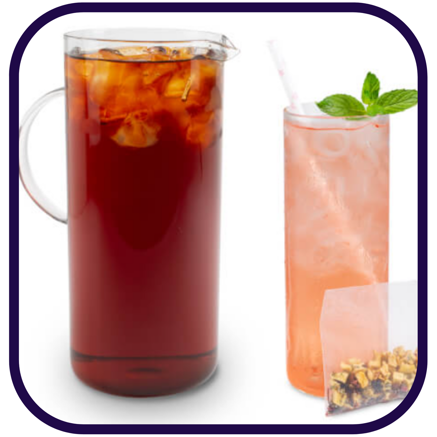 Watermelon Hibiscus Breeze Fruit/Herbal Tea by the Quart