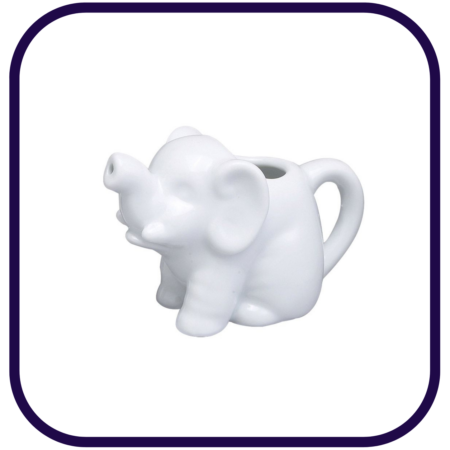 Porcelain Creamer: 2oz Mini Elephant