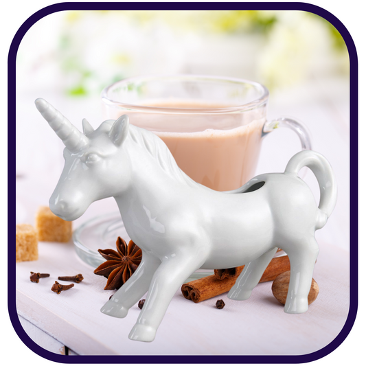 Porcelain Creamer: 4oz Unicorn
