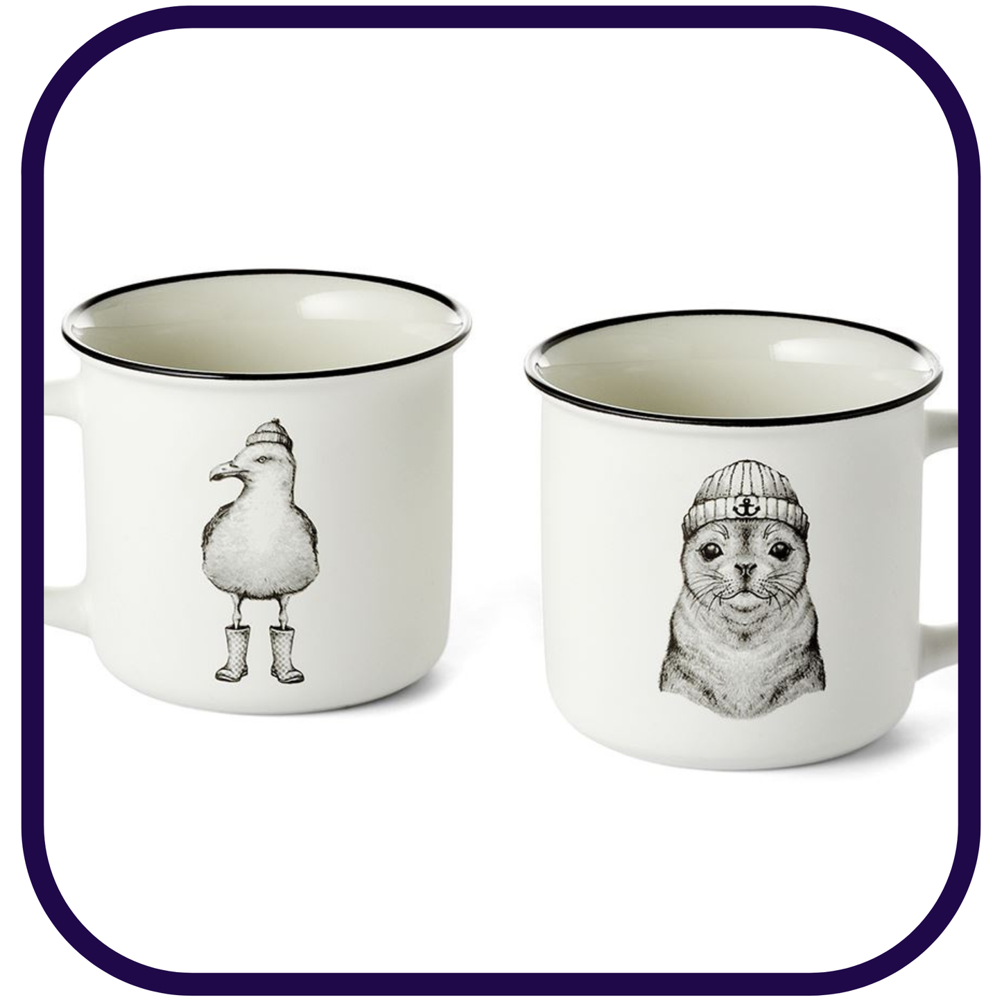 Seal & Seagull - 11.8 oz New Bone China Mug