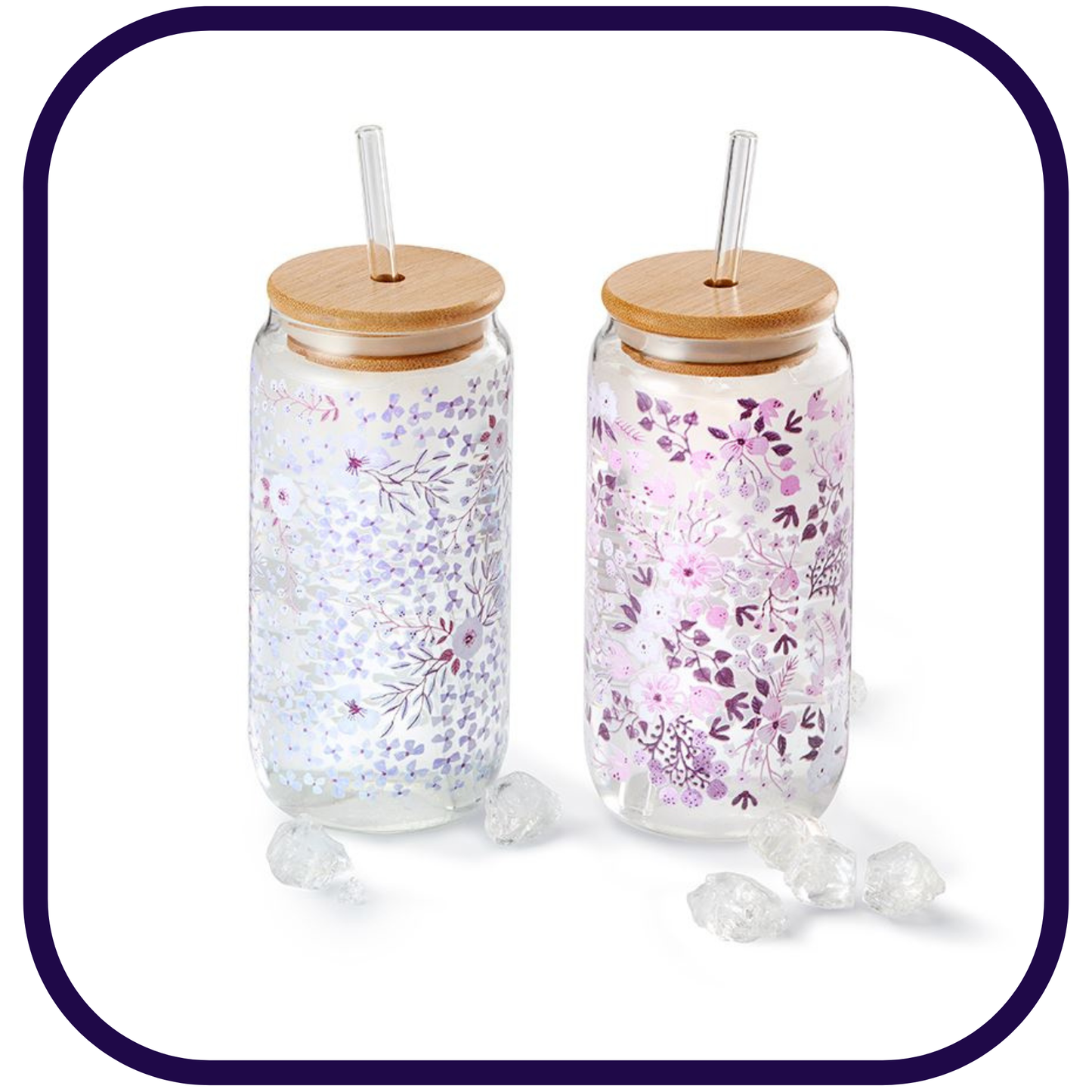 Color Changing Blossoms Glass