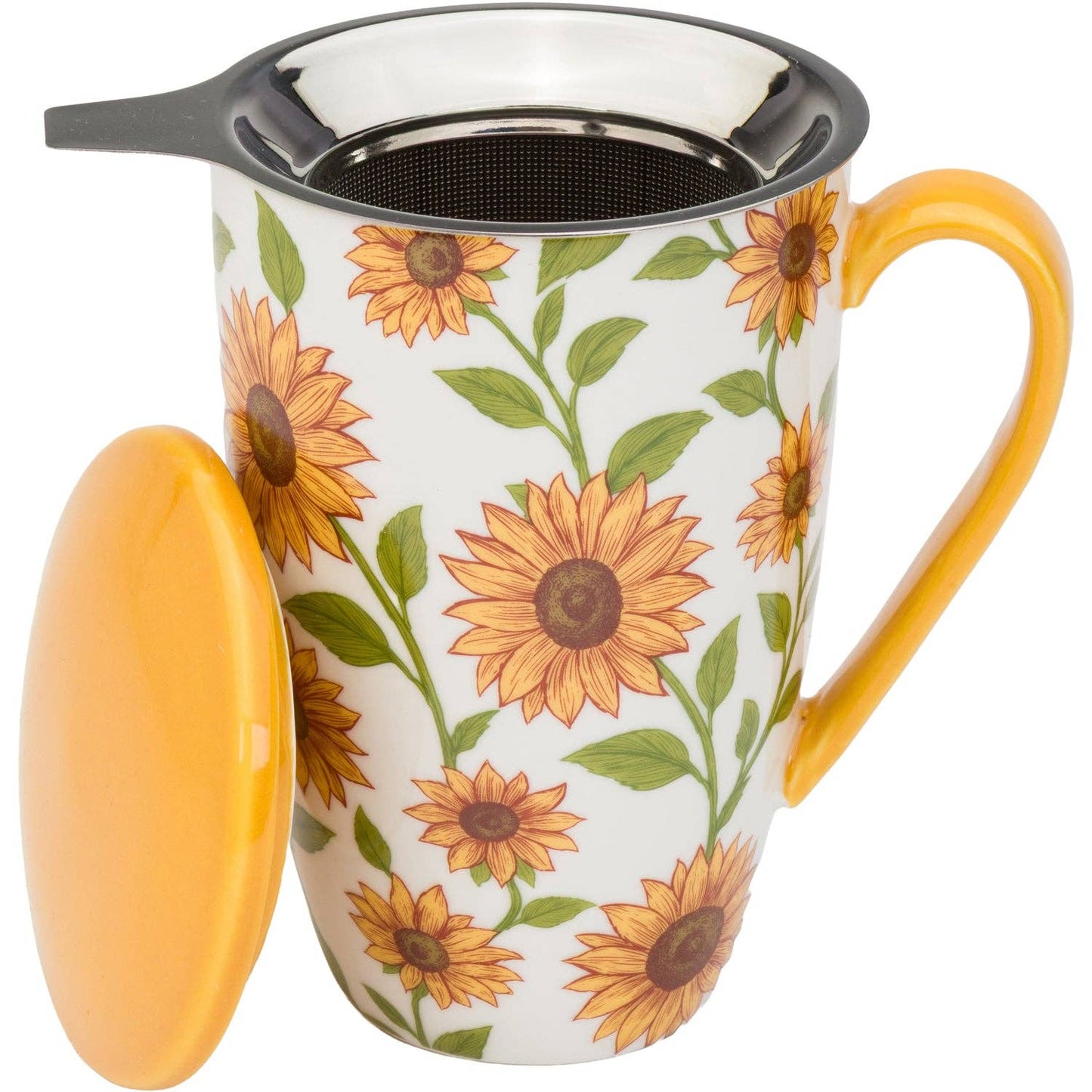 Sunflower Tea Infuser Mug