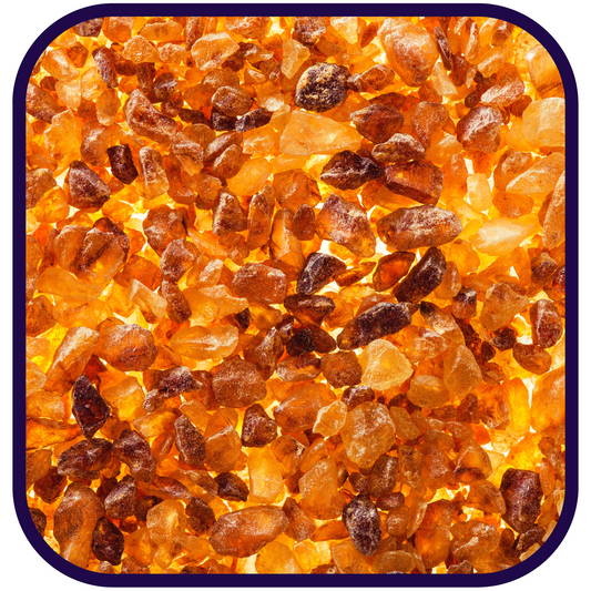 Amber Rock Sugar Crystals