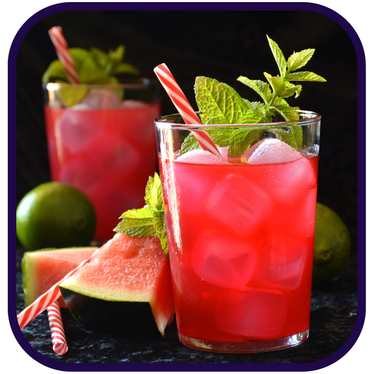 Watermelon Hibiscus Breeze Fruit/Herbal Tea by the Quart